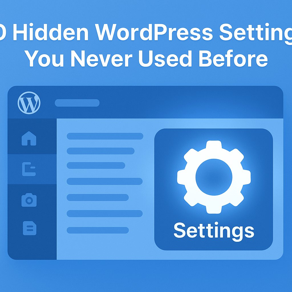 You are currently viewing 10 Hidden WordPress Settings You Never Used Before (and How They Boost Performance)
