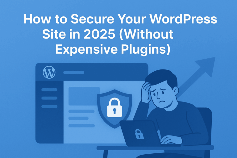 Read more about the article How to Secure Your WordPress Site in 2025 (Without Expensive Plugins)