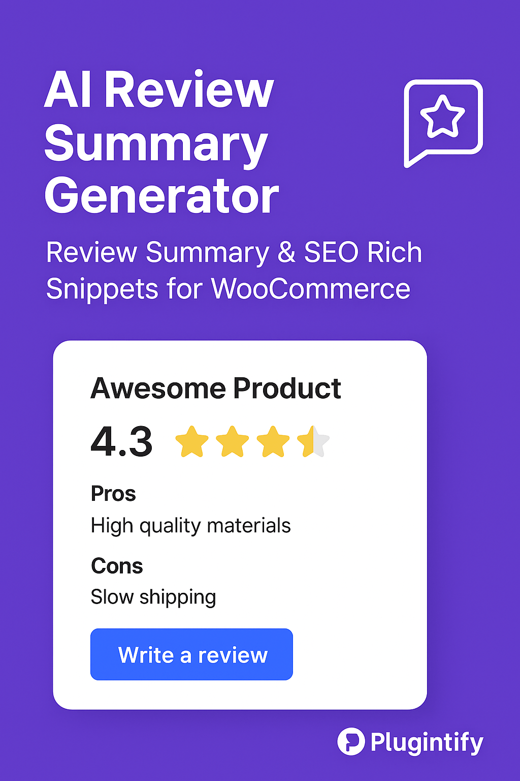 You are currently viewing AI Review Summary Generator – Review Summary & SEO Rich Snippets for WooCommerce