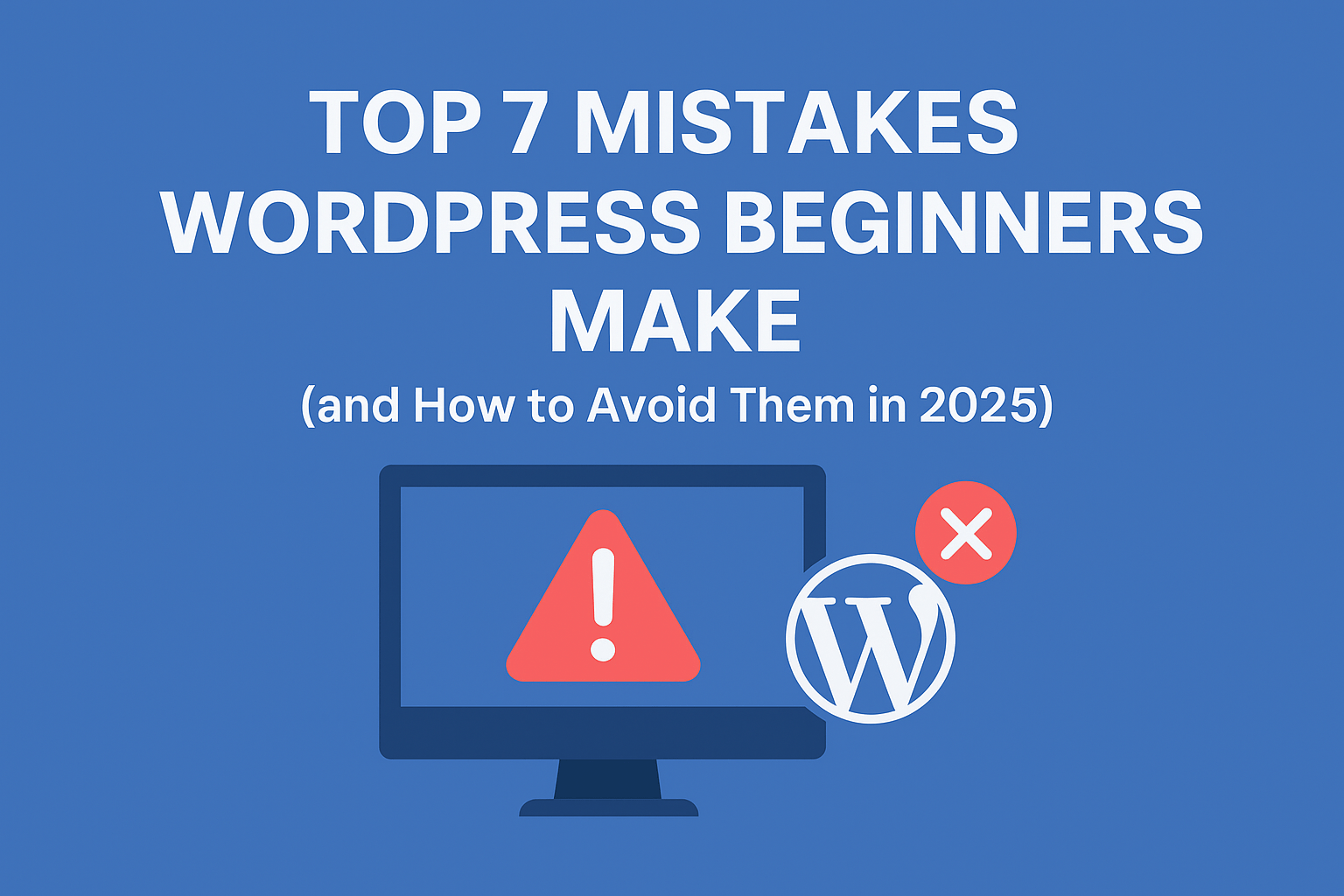 You are currently viewing Top 7 Mistakes WordPress Beginners Make (and How to Avoid Them in 2025)