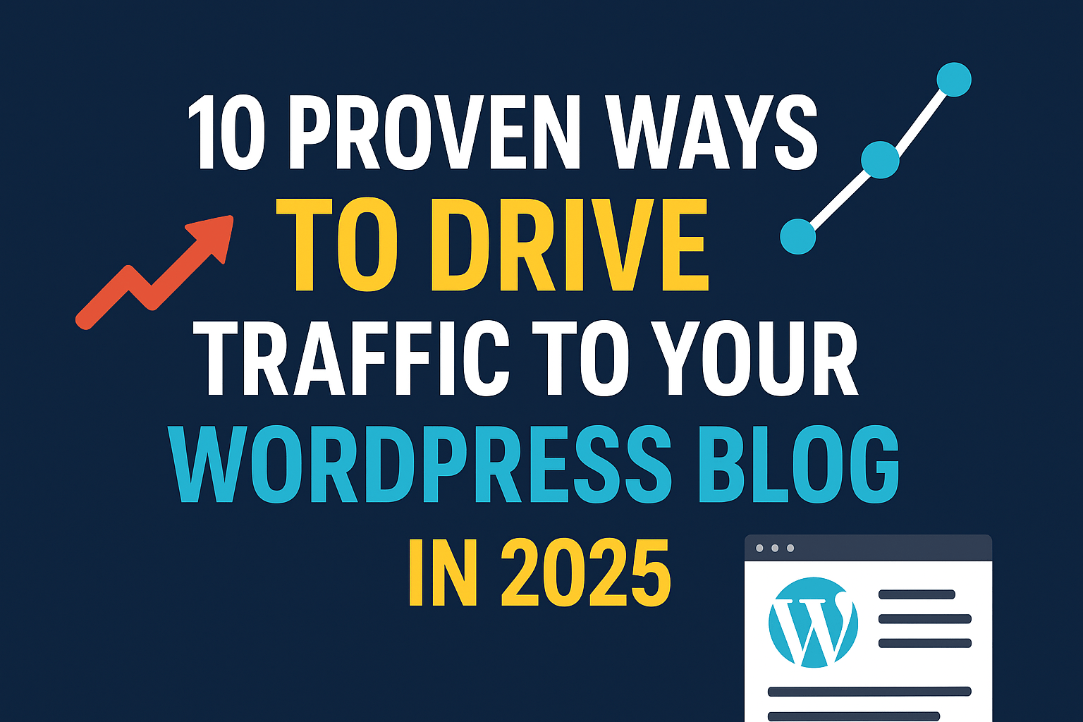 You are currently viewing 10 Proven Ways to Drive Traffic to Your WordPress Blog in 2025