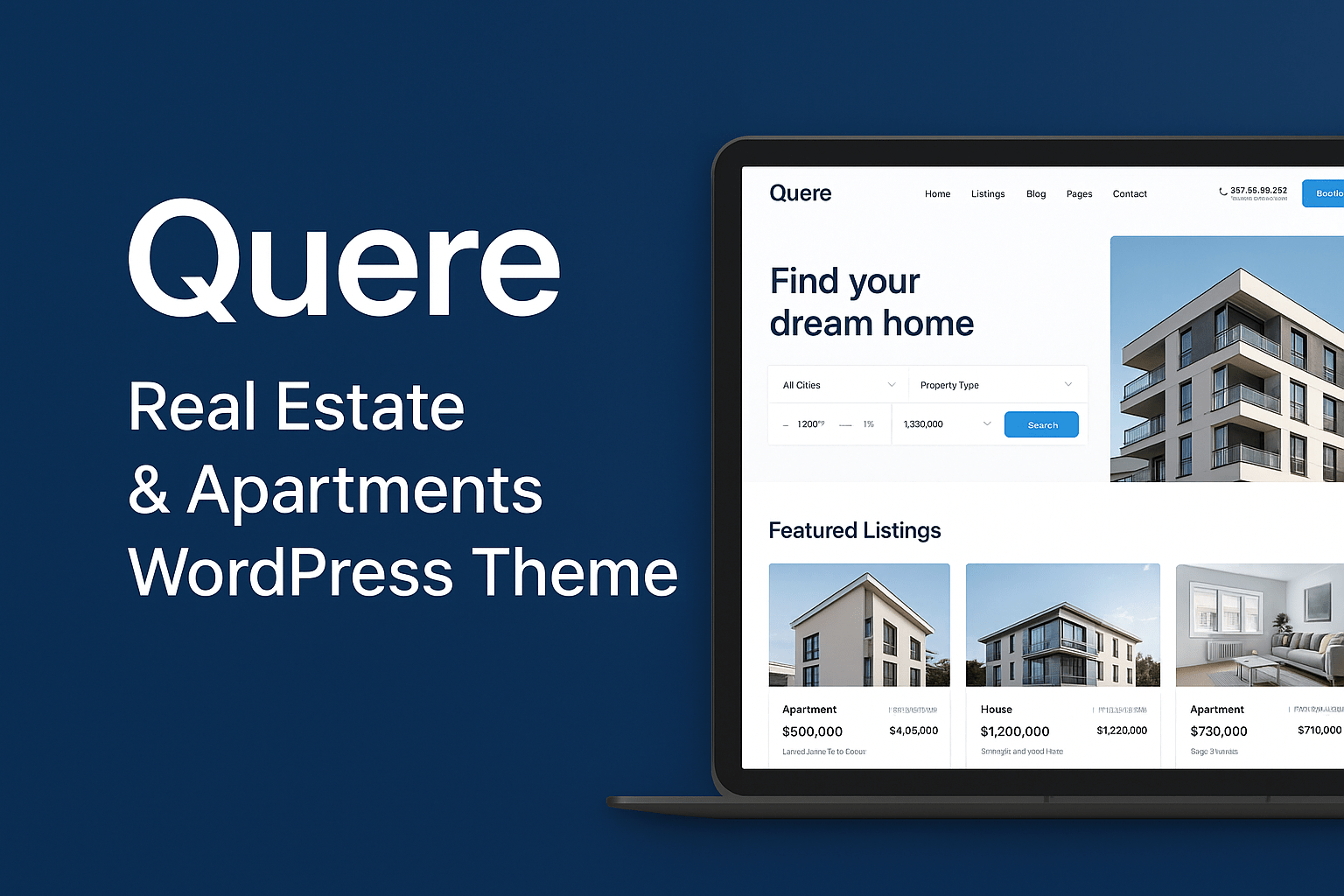 You are currently viewing Quere – Real Estate & Apartments WordPress Theme