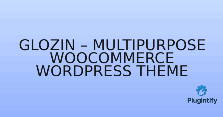 Read more about the article Glozin – Multipurpose WooCommerce WordPress Theme