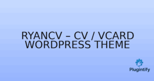 Read more about the article RyanCV – CV / vCard WordPress Theme