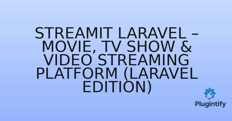 Read more about the article Streamit Laravel – Movie, TV Show & Video Streaming Platform (Laravel Edition)