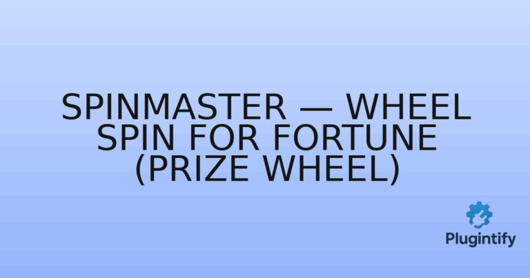 Read more about the article SpinMaster — Wheel Spin for Fortune (Prize Wheel)