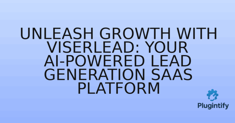 Read more about the article Unleash Growth with ViserLead: Your AI-Powered Lead Generation SaaS Platform