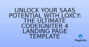 Read more about the article Unlock Your SaaS Potential with Loxcy: The Ultimate CodeIgniter 4 Landing Page Template
