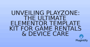 Read more about the article Unveiling Playzone: The Ultimate Elementor Template Kit for Game Rentals & Device Care