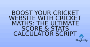 Read more about the article Boost Your Cricket Website with Cricket Maths: The Ultimate Score & Stats Calculator Script