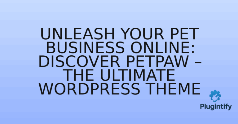 Read more about the article Unleash Your Pet Business Online: Discover PetPaw – The Ultimate WordPress Theme