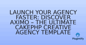 Read more about the article Launch Your Agency Faster: Discover Aximo – The Ultimate CakePHP Creative Agency Template