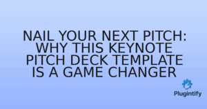 Read more about the article Nail Your Next Pitch: Why This Keynote Pitch Deck Template is a Game Changer