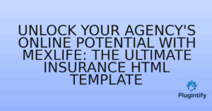 Read more about the article Unlock Your Agency’s Online Potential with MexLife: The Ultimate Insurance HTML Template