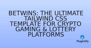 Read more about the article BetWins: The Ultimate Tailwind CSS Template for Crypto Gaming & Lottery Platforms