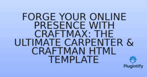 Read more about the article Forge Your Online Presence with Craftmax: The Ultimate Carpenter & Craftman HTML Template