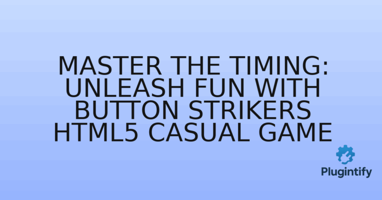 Read more about the article Master the Timing: Unleash Fun with Button Strikers HTML5 Casual Game