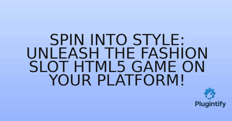 Read more about the article Spin into Style: Unleash the Fashion Slot HTML5 Game on Your Platform!