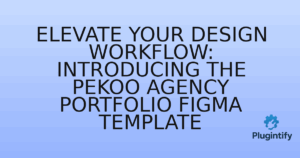 Read more about the article Elevate Your Design Workflow: Introducing the Pekoo Agency Portfolio Figma Template