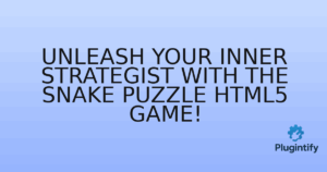 Read more about the article Unleash Your Inner Strategist with the Snake Puzzle HTML5 Game!