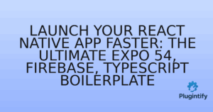 Read more about the article Launch Your React Native App Faster: The Ultimate Expo 54, Firebase, TypeScript Boilerplate