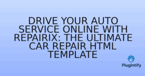 Read more about the article Drive Your Auto Service Online with Repairix: The Ultimate Car Repair HTML Template