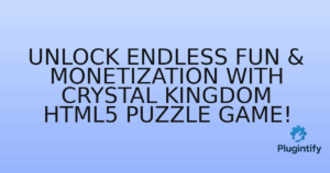 Read more about the article Unlock Endless Fun & Monetization with Crystal Kingdom HTML5 Puzzle Game!