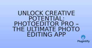 Read more about the article Unlock Creative Potential: PhotoEditor Pro – The Ultimate Photo Editing App