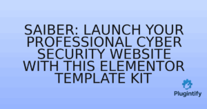 Read more about the article Saiber: Launch Your Professional Cyber Security Website with This Elementor Template Kit