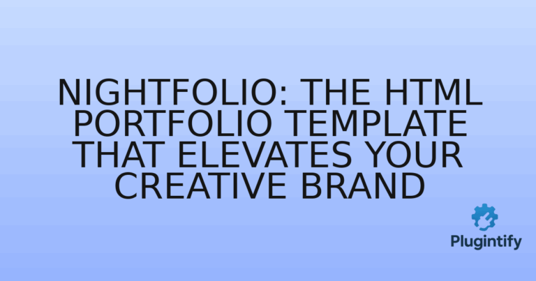 Read more about the article Nightfolio: The HTML Portfolio Template That Elevates Your Creative Brand