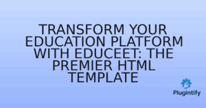 Read more about the article Transform Your Education Platform with Educeet: The Premier HTML Template