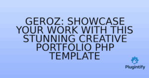 Read more about the article Geroz: Showcase Your Work with This Stunning Creative Portfolio PHP Template