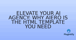 Read more about the article Elevate Your AI Agency: Why Aiero is the HTML Template You Need