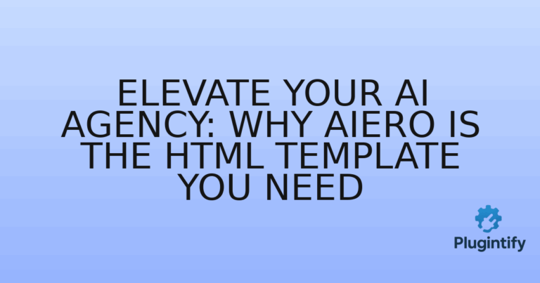 Read more about the article Elevate Your AI Agency: Why Aiero is the HTML Template You Need