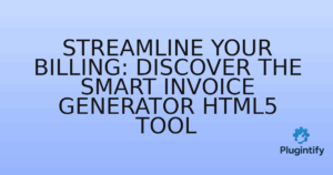 Read more about the article Streamline Your Billing: Discover the Smart Invoice Generator HTML5 Tool