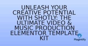 Read more about the article Unleash Your Creative Potential with Shotly: The Ultimate Video & Music Production Elementor Template Kit
