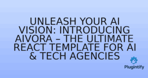 Read more about the article Unleash Your AI Vision: Introducing Aivora – The Ultimate React Template for AI & Tech Agencies