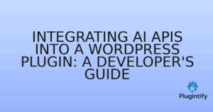 Read more about the article Integrating AI APIs into a WordPress Plugin: A Developer’s Guide