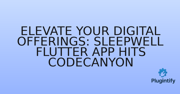 Read more about the article Elevate Your Digital Offerings: SleepWell Flutter App Hits Codecanyon