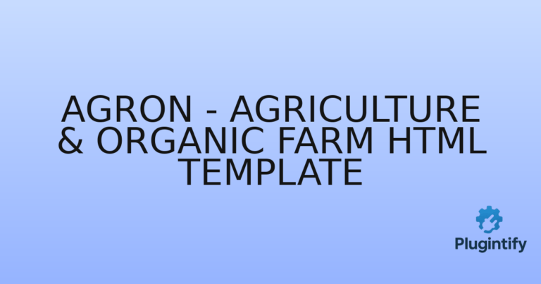 Read more about the article Agron – Agriculture & Organic Farm HTML Template