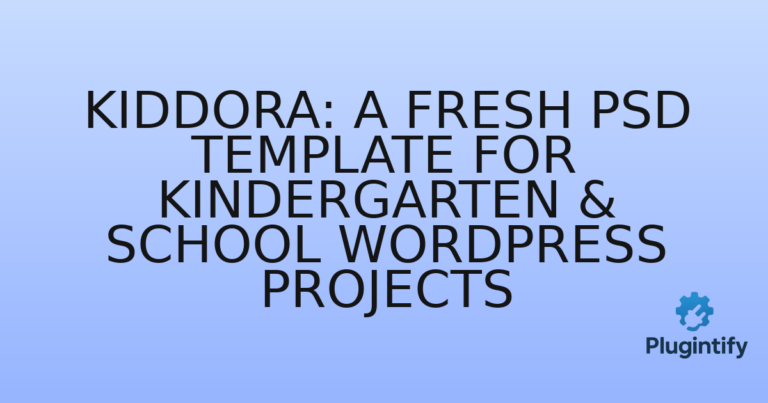 Read more about the article Kiddora: A Fresh PSD Template for Kindergarten & School WordPress Projects