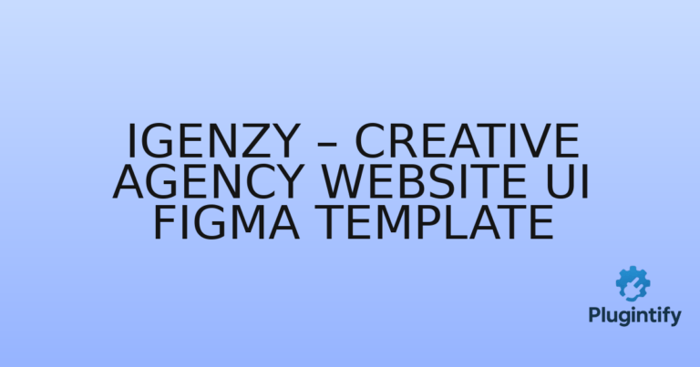 Read more about the article Igenzy – Creative Agency Website UI Figma Template