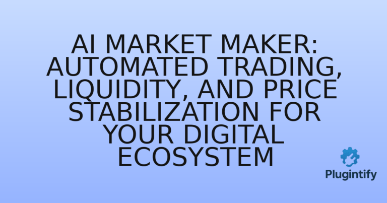 Read more about the article AI Market Maker: Automated Trading, Liquidity, and Price Stabilization for Your Digital Ecosystem