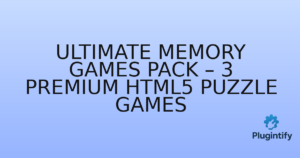 Read more about the article Ultimate Memory Games Pack – 3 Premium HTML5 Puzzle Games