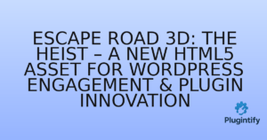Read more about the article Escape Road 3D: The Heist – A New HTML5 Asset for WordPress Engagement & Plugin Innovation
