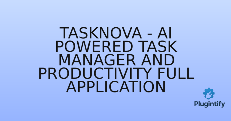 Read more about the article TaskNova – AI Powered Task Manager and Productivity Full Application