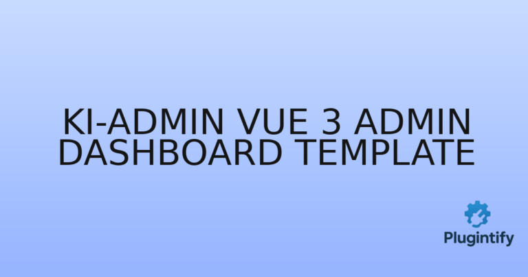 Read more about the article Ki-admin Vue 3 Admin Dashboard Template