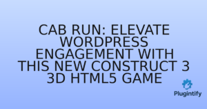 Read more about the article Cab Run: Elevate WordPress Engagement with this New Construct 3 3D HTML5 Game