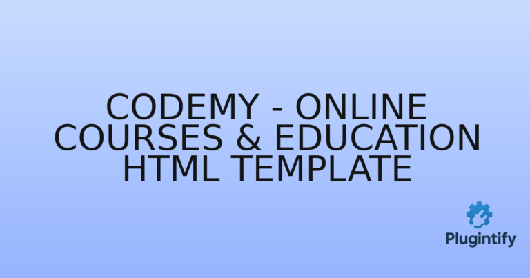 Read more about the article Codemy – Online Courses & Education HTML Template