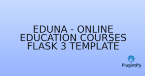 Read more about the article Eduna – Online Education Courses Flask 3 Template